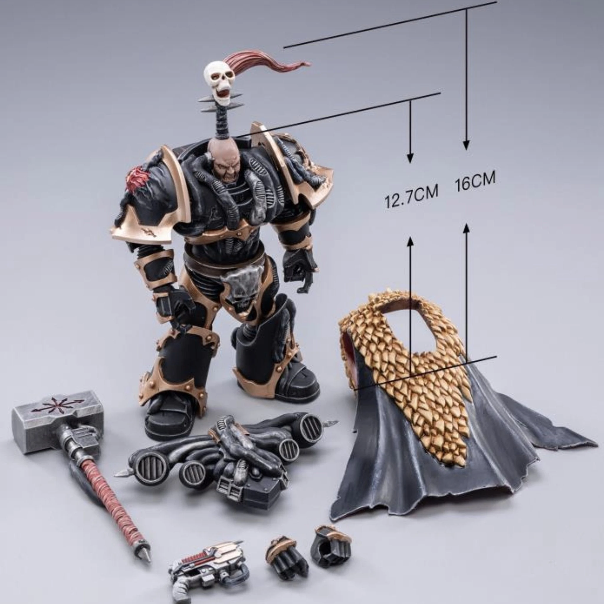 Joy Toy Warhammer 40K Black Legion Chaos Lord Khalos The Ravager (1/18 Scale) 6 Joy Toy Warhammer 40K Black Legion Chaos Lord Khalos The Ravager (1/18 Scale) - Image 4