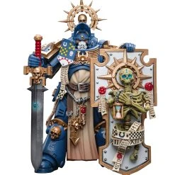 Joy Toy Warhammer 40K Ultramarines Primaris Captain (Relic Shield And Power Sword) (1/18 Scale)