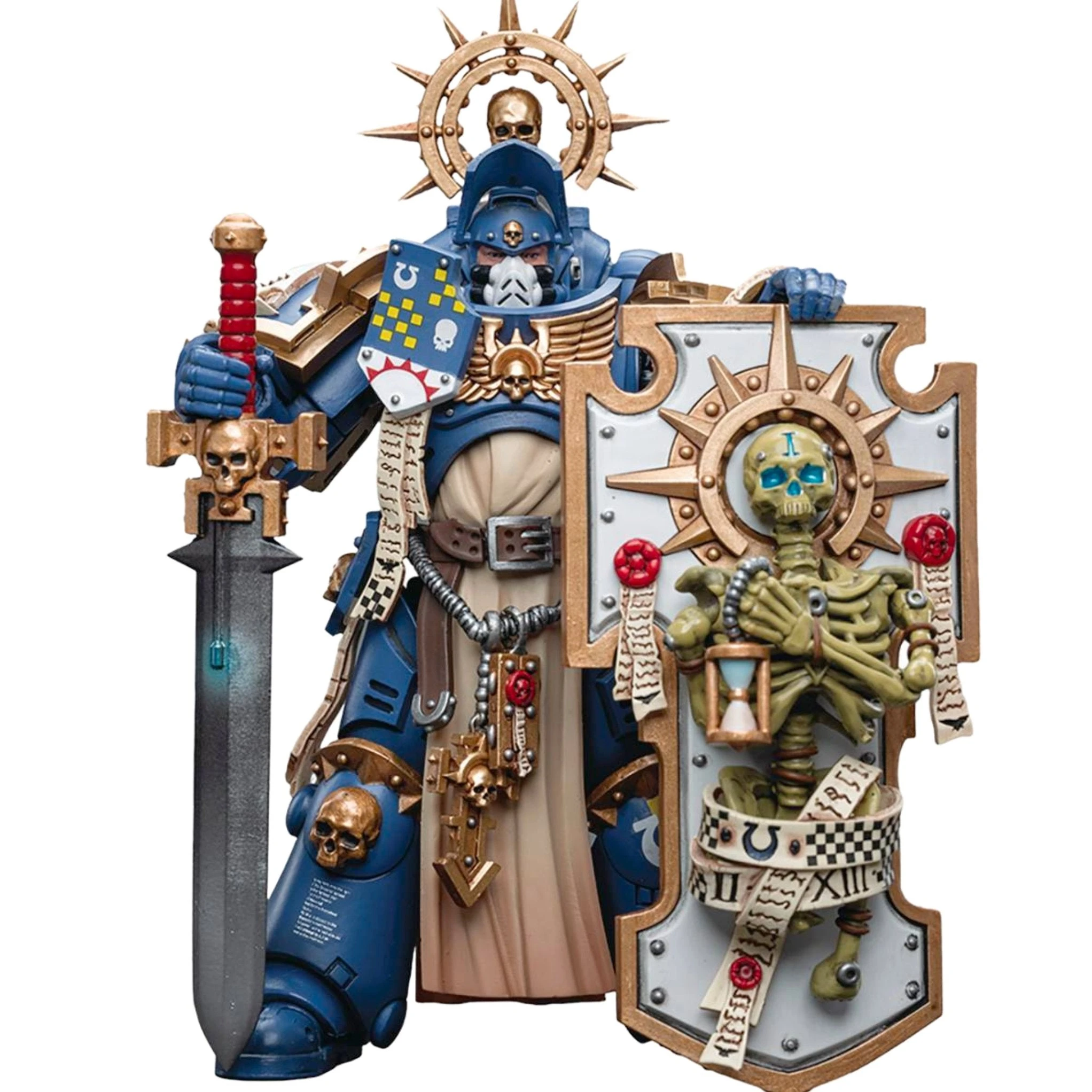 Joy Toy Warhammer 40K Ultramarines Primaris Captain (Relic Shield And Power Sword) (1/18 Scale) 3 Joy Toy Warhammer 40K Ultramarines Primaris Captain (Relic Shield And Power Sword) (1/18 Scale)