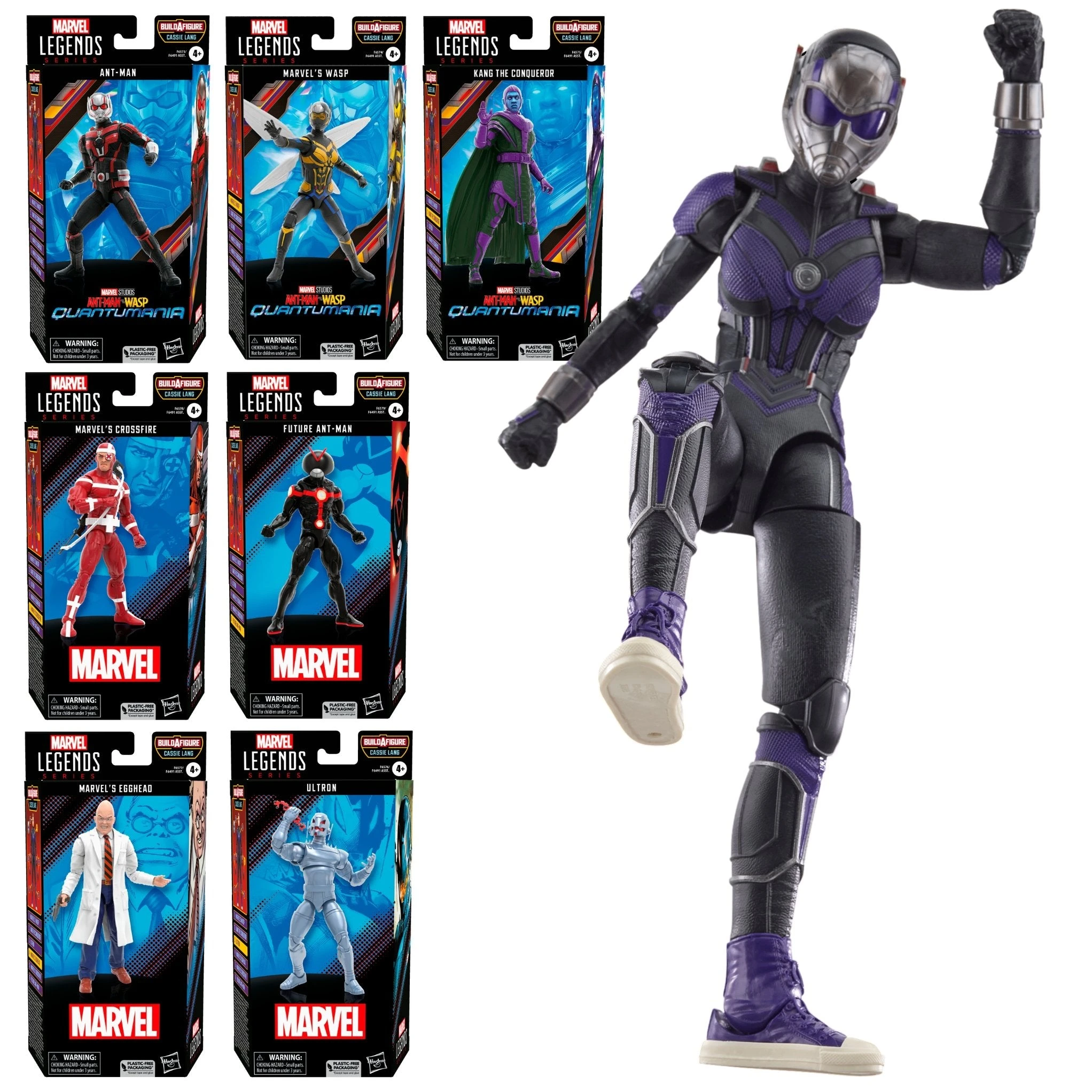 Hasbro Marvel Legends Antman & The Wasp Quantumania COMPLETE SET OF 7 (Cassie Lang BAF) 3 Hasbro Marvel Legends Antman & The Wasp Quantumania COMPLETE SET OF 7 (Cassie Lang BAF)