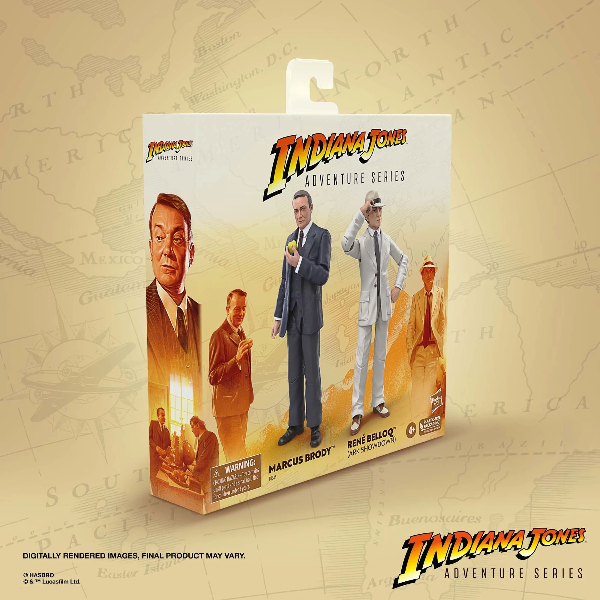 Hasbro Indiana Jones Adventure Series Marcus Brody & René Belloq (Ark Showdown 2-Pack) 5 Hasbro Indiana Jones Adventure Series Marcus Brody & René Belloq (Ark Showdown 2-Pack) - Image 3