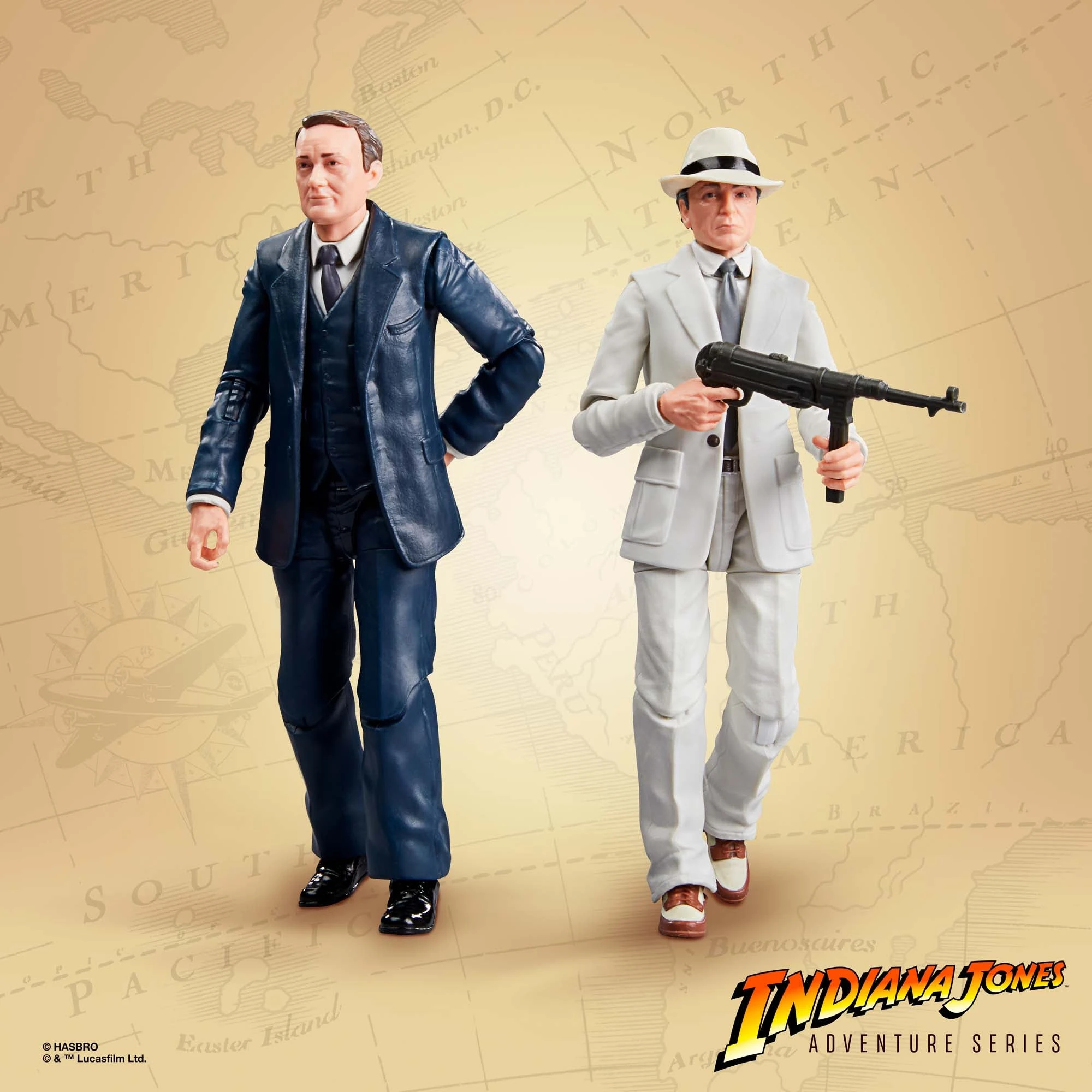 Hasbro Indiana Jones Adventure Series Marcus Brody & René Belloq (Ark Showdown 2-Pack) 3 Hasbro Indiana Jones Adventure Series Marcus Brody & René Belloq (Ark Showdown 2-Pack)