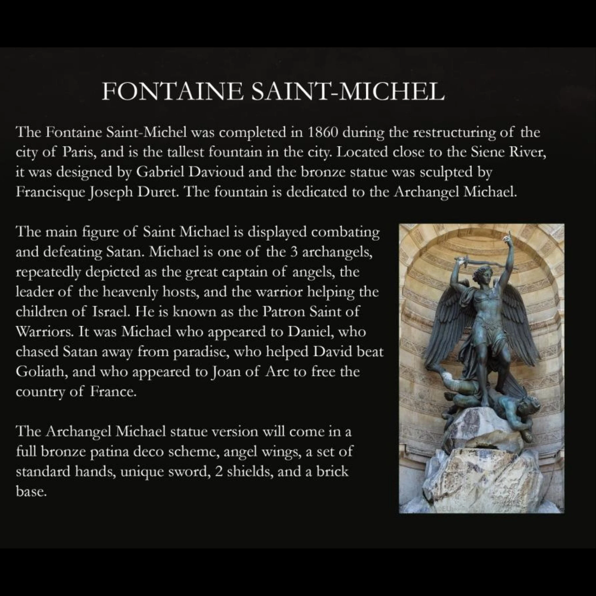 Biblical Adventures Fontaine Saint-Michel (Francisque Joseph Duret) 5 Biblical Adventures Fontaine Saint-Michel (Francisque Joseph Duret) - Image 3