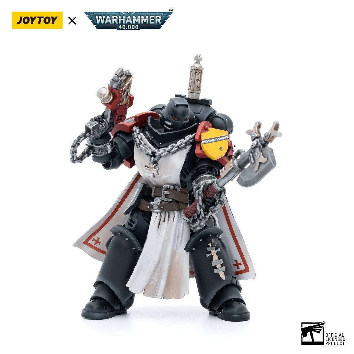 Joy Toy Warhammer 40k Black Templars Primaris Sword Brethren Granbertus (1/18 Scale) 4 Joy Toy Warhammer 40k Black Templars Primaris Sword Brethren Granbertus (1/18 Scale) - Image 2