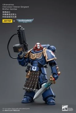 Joy Toy Warhammer 40k Ultramarines Intercessor Veteran Sergeant Brother Aeontas (1/18 Scale) -Nerdzoic Sales Intercessor2 486015