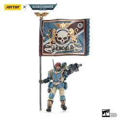 Joy Toy Warhammer 40k Astra Militarum Tempestus Scions Squad 55 Kappic Eagles Banner Bearer (1/18 Scale) -Nerdzoic Sales bannerbearer4 932456