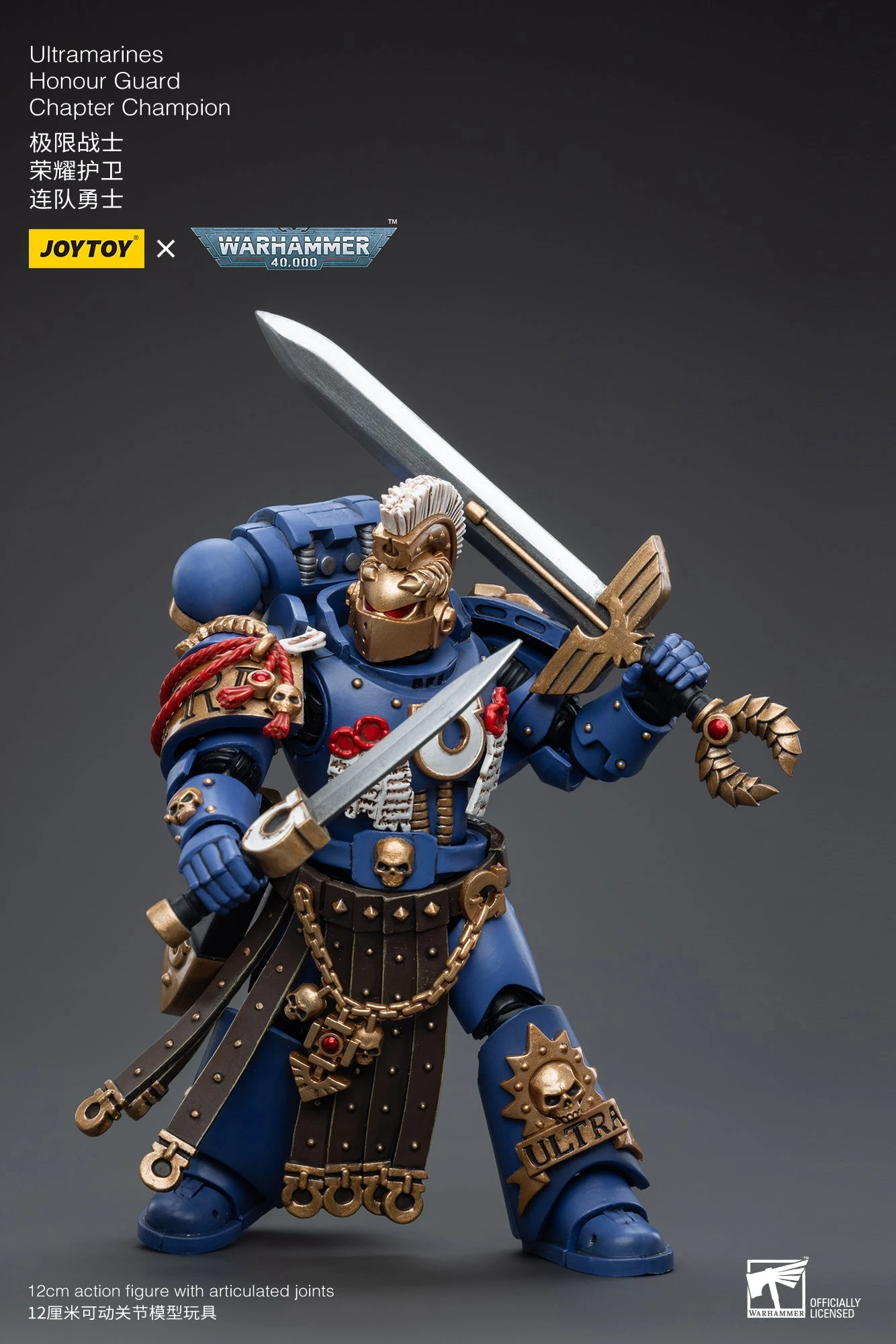 Joy Toy Warhammer 40K Ultramarines Honour Guard Chapter Champ (1/18 Scale) 16 Joy Toy Warhammer 40K Ultramarines Honour Guard Chapter Champ (1/18 Scale) - Image 14