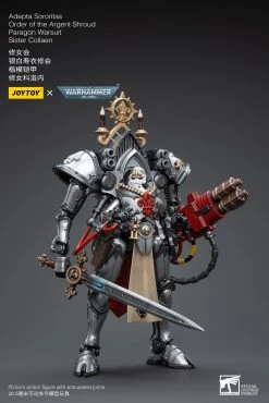 Joy Toy Warhammer 40k Adepta Sororitas Battle Sisters Order Of The Argent Shroud Paragon Warsuit Sister Collaen (1/18 Scale) -Nerdzoic Sales collaen2
