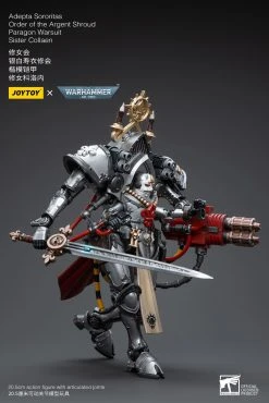 Joy Toy Warhammer 40k Adepta Sororitas Battle Sisters Order Of The Argent Shroud Paragon Warsuit Sister Collaen (1/18 Scale) -Nerdzoic Sales collaen5
