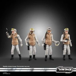 Hasbro Star Wars The Vintage Collection Rebel Soldier (Echo Base Battle Gear) 4-Pack -Nerdzoic Sales echobattledude18 965539