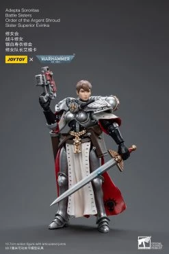 Joy Toy Warhammer 40k Adepta Sororitas Battle Sisters Order Of The Argent Shroud Sister Superior Evinka (1/18 Scale) -Nerdzoic Sales evinka2