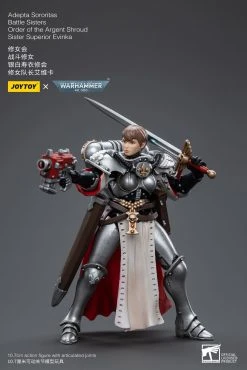 Joy Toy Warhammer 40k Adepta Sororitas Battle Sisters Order Of The Argent Shroud Sister Superior Evinka (1/18 Scale) -Nerdzoic Sales evinka5