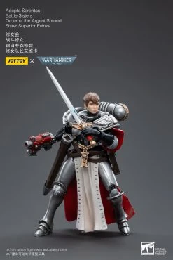 Joy Toy Warhammer 40k Adepta Sororitas Battle Sisters Order Of The Argent Shroud Sister Superior Evinka (1/18 Scale) -Nerdzoic Sales evinka6