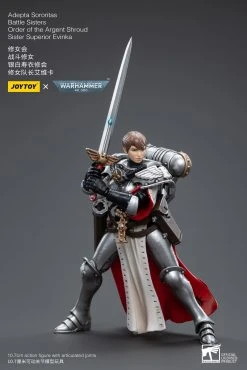 Joy Toy Warhammer 40k Adepta Sororitas Battle Sisters Order Of The Argent Shroud Sister Superior Evinka (1/18 Scale) -Nerdzoic Sales evinka7