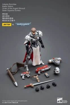 Joy Toy Warhammer 40k Adepta Sororitas Battle Sisters Order Of The Argent Shroud Sister Superior Evinka (1/18 Scale) -Nerdzoic Sales evinka8