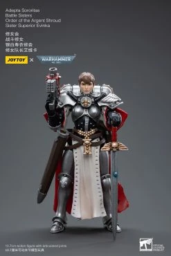 Joy Toy Warhammer 40k Adepta Sororitas Battle Sisters Order Of The Argent Shroud Sister Superior Evinka (1/18 Scale) -Nerdzoic Sales evinka9