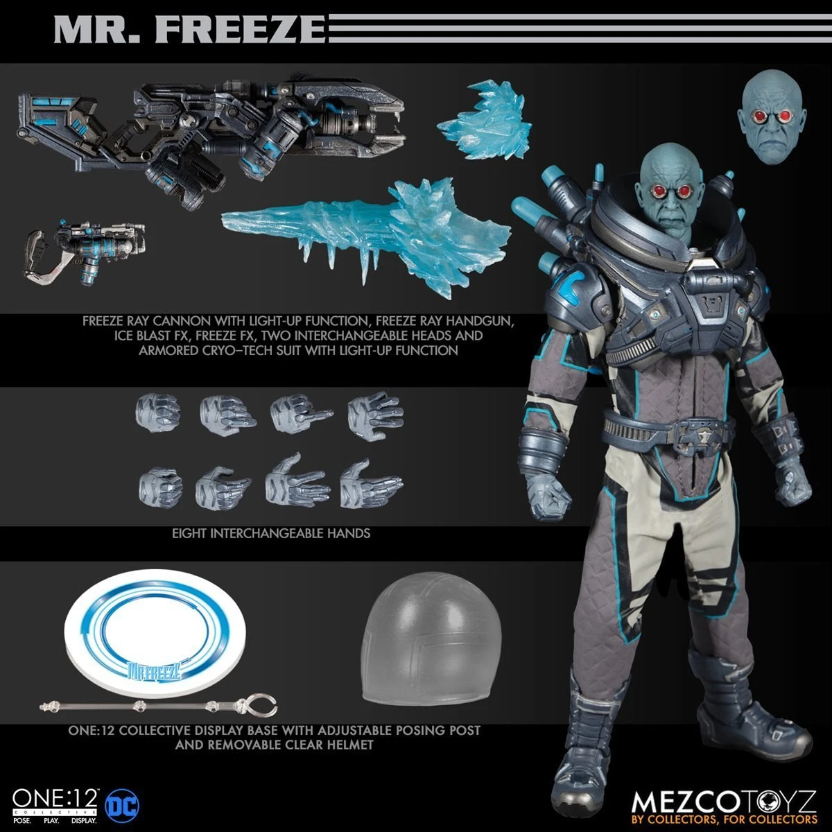 DC Comics Mezco One:12 Collective Deluxe Mr. Freeze 4 DC Comics Mezco One:12 Collective Deluxe Mr. Freeze - Image 2