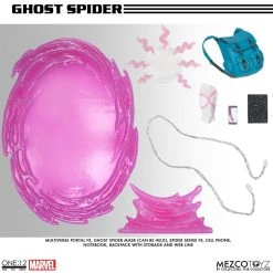 Ghost-Spider Mezco One:12 Collective Action Figure -Nerdzoic Sales gohst04 827597
