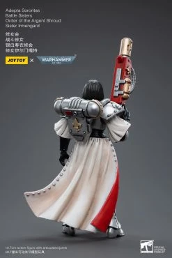 Joy Toy Warhammer 40k Adepta Sororitas Battle Sisters Order Of The Argent Shroud Sister Irmengard (1/18 Scale) -Nerdzoic Sales irmengard01