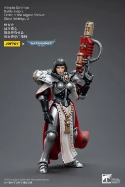 Joy Toy Warhammer 40k Adepta Sororitas Battle Sisters Order Of The Argent Shroud Sister Irmengard (1/18 Scale) -Nerdzoic Sales irmengard02