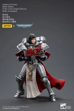 Joy Toy Warhammer 40k Adepta Sororitas Battle Sisters Order Of The Argent Shroud Sister Irmengard (1/18 Scale) -Nerdzoic Sales irmengard07