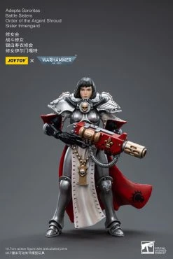 Joy Toy Warhammer 40k Adepta Sororitas Battle Sisters Order Of The Argent Shroud Sister Irmengard (1/18 Scale) -Nerdzoic Sales irmengard10