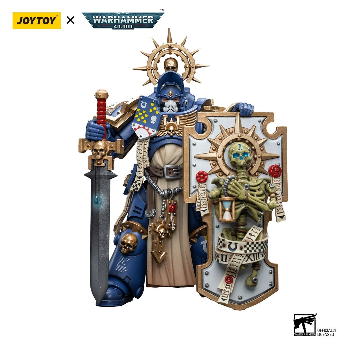Joy Toy Warhammer 40K Ultramarines Primaris Captain (Relic Shield And Power Sword) (1/18 Scale) 6 Joy Toy Warhammer 40K Ultramarines Primaris Captain (Relic Shield And Power Sword) (1/18 Scale) - Image 4