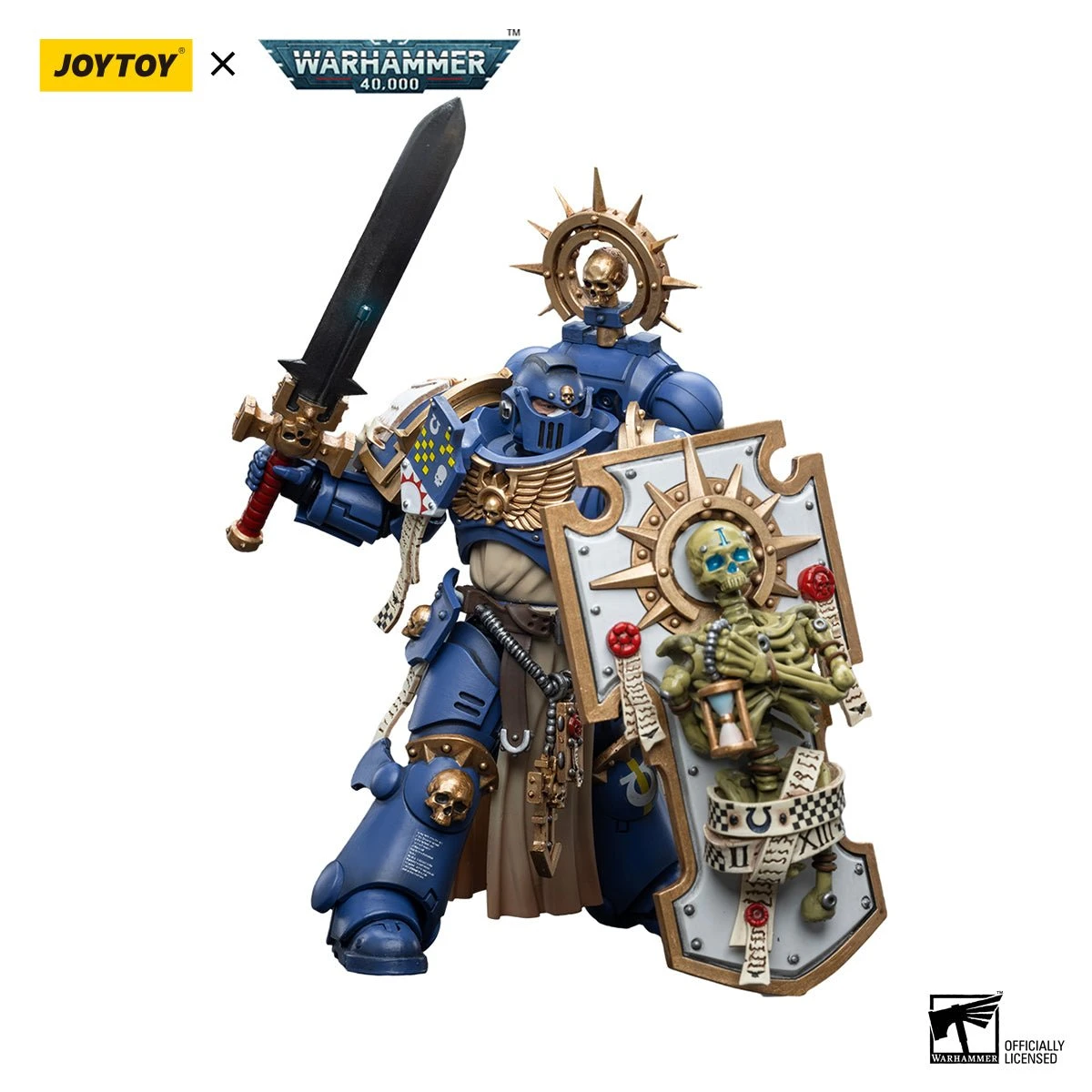 Joy Toy Warhammer 40K Ultramarines Primaris Captain (Relic Shield And Power Sword) (1/18 Scale) 8 Joy Toy Warhammer 40K Ultramarines Primaris Captain (Relic Shield And Power Sword) (1/18 Scale) - Image 6