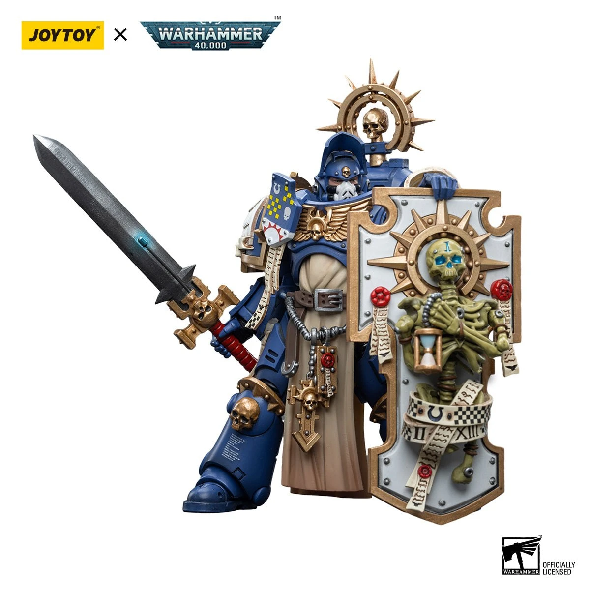 Joy Toy Warhammer 40K Ultramarines Primaris Captain (Relic Shield And Power Sword) (1/18 Scale) 9 Joy Toy Warhammer 40K Ultramarines Primaris Captain (Relic Shield And Power Sword) (1/18 Scale) - Image 7